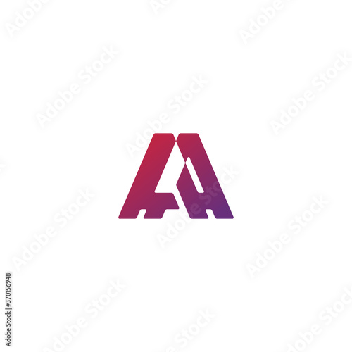 Initial letter AA logo design vector
