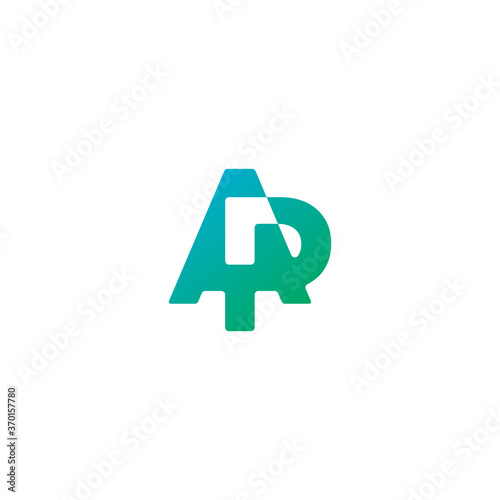 Initial letter AP logo design vector