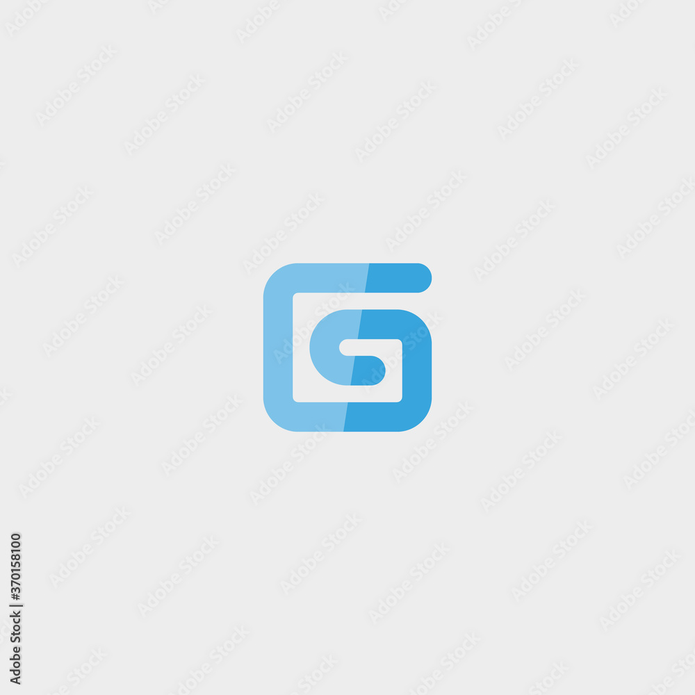 logo letter g with a simple design, monogram design logo letter g with a simple design, monogram design