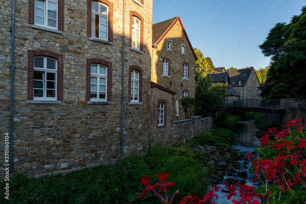Stolberg, Germany - August 6, 2020: Kupferhof in the old town of Stolberg