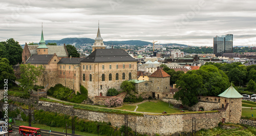Akershus Fortress, Oslo, Norway, view from cruise ship