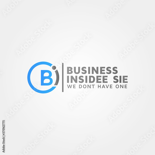 letter bi logo design template idea and inspiration