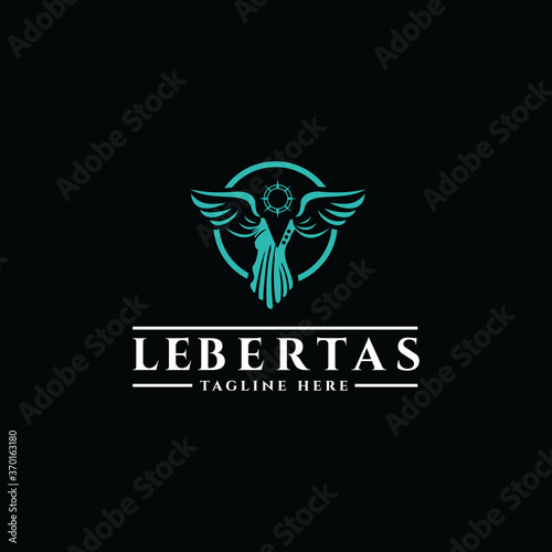 Libertas logo design template idea and inspiration