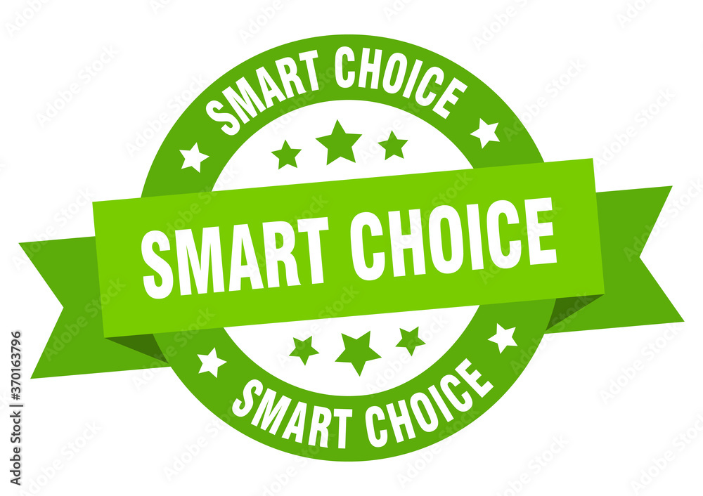 smart choice round ribbon isolated label. smart choice sign smart choice round ribbon isolated label. smart choice sign