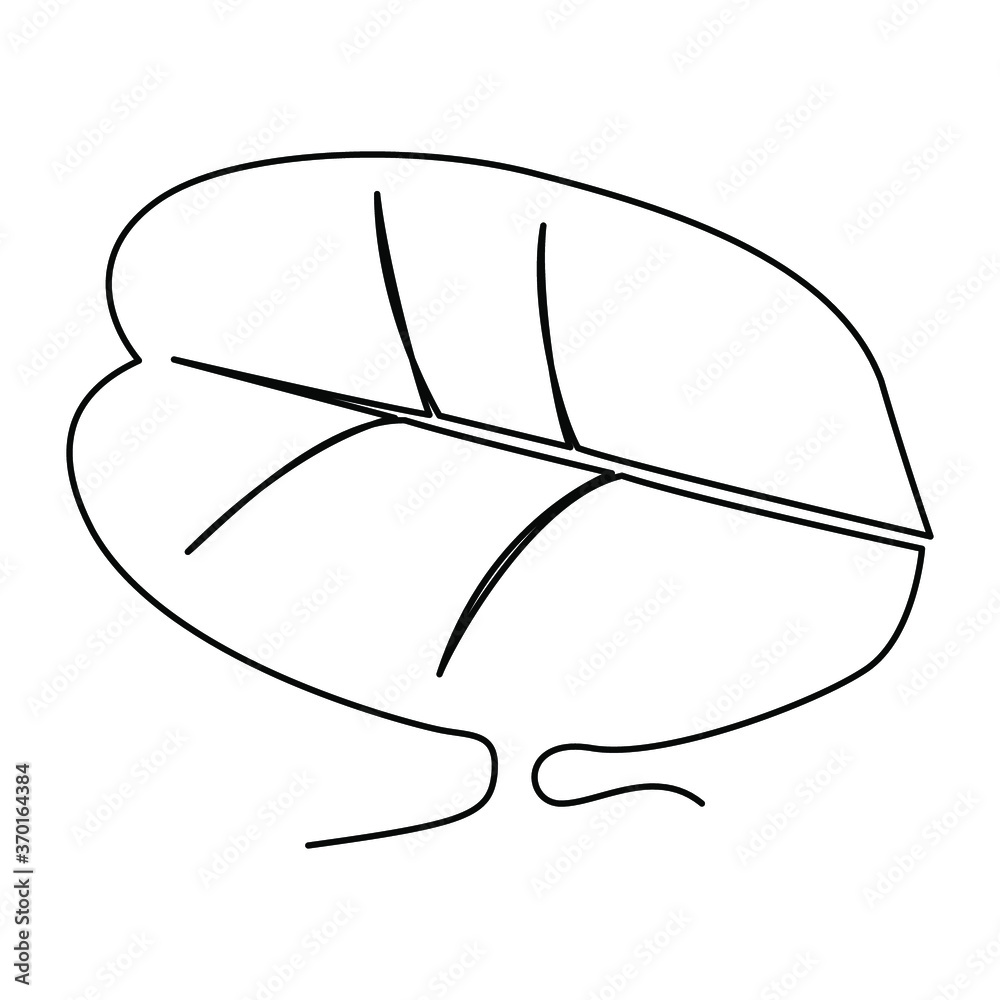 one line continuous drawing love shaped leaf one line continuous drawing love shaped leaf