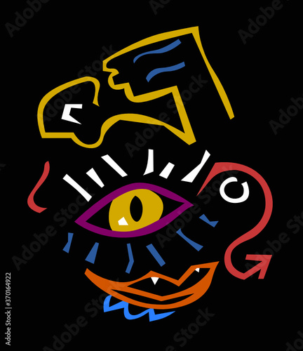 The Abstract Sense Lines Illustration