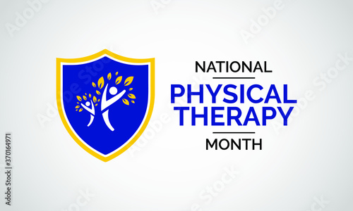 Free Download Every October we celebrate National Physical Therapy Month, an annual opportunity to raise awareness about the benefits of physical therapy. Vector illustration. - GFXLoad