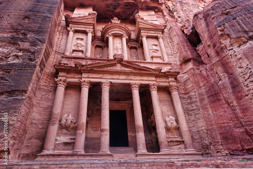 Al Khazneh - the treasury, ancient city of Petra, Jordan