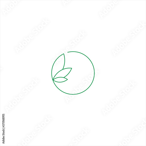 Abstract Green Leaf and Leaves logo Icon Vector Design. Landscape Design, Garden, Plant, Nature, Health and Ecology Vector Logo Illustration.