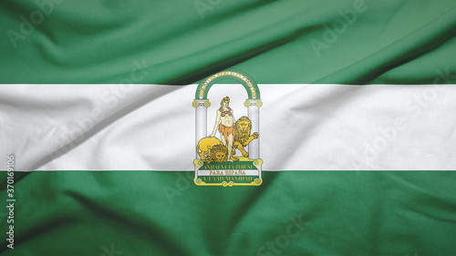 Fotografie Andalucia of Spain flag