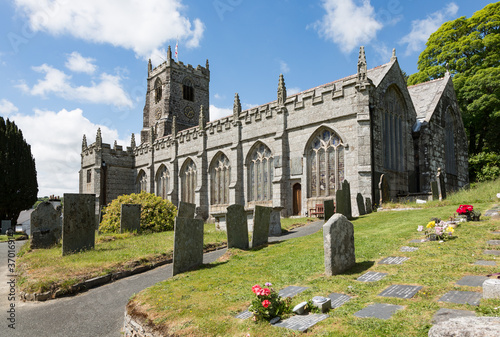 Old Parish church of St. Neot in Cornwall UK