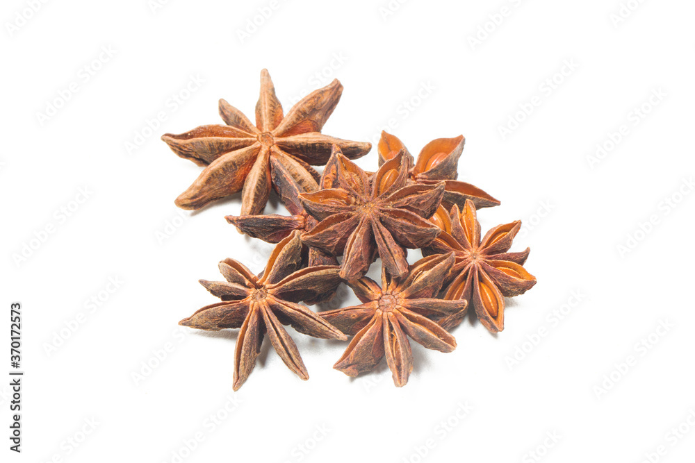 indian spices isolated on white background. indian spices isolated on white background.