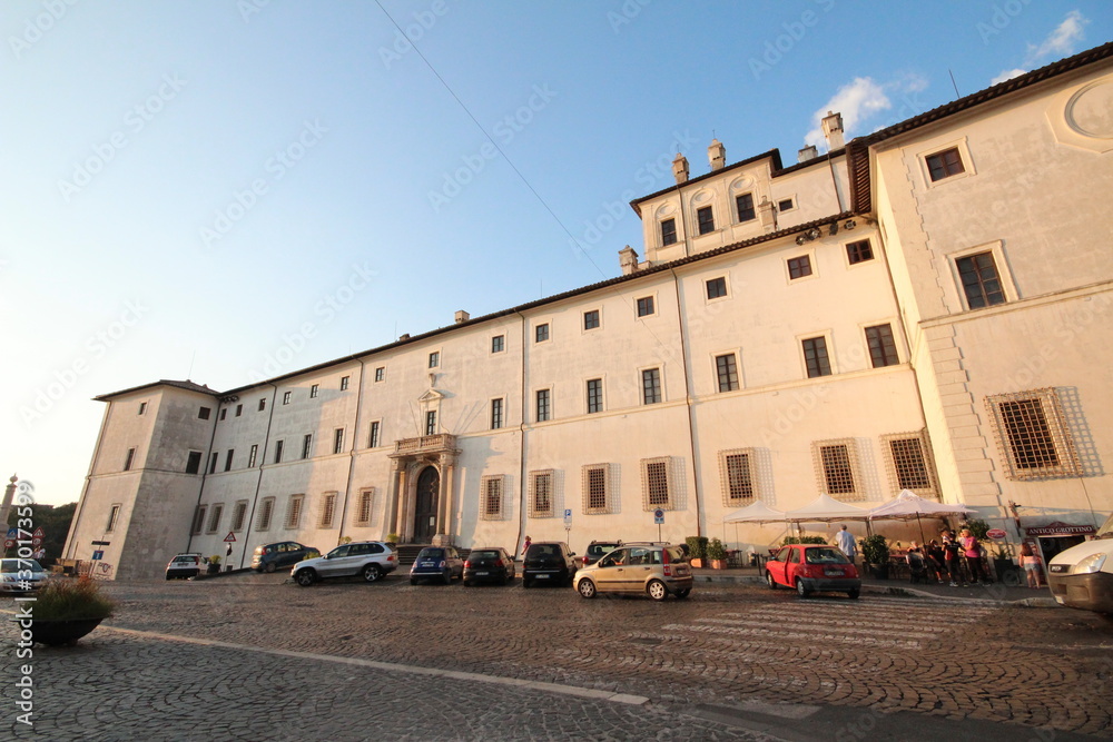 Palazzo Chigi of Ariccia ,The Baroque style building by Gian Lorenzo Bernini,Now is used as a museum and center of many cultural activities
