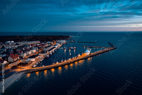 Obraz na płótnie Port morski w salonie