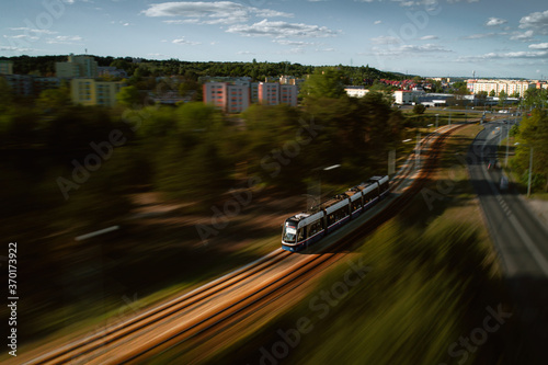 Obraz na płótnie Tramwaj Swing w salonie