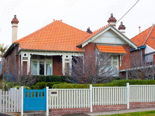 Canvas Print Suburban federation house in Sydney NSW Australia