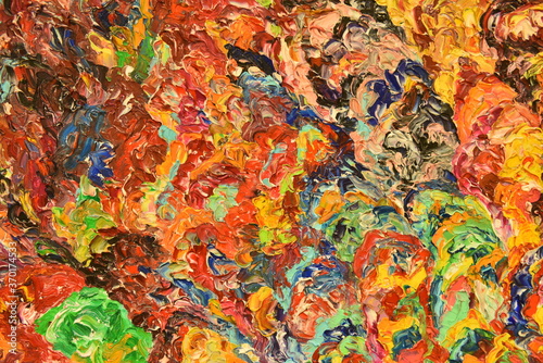 abstract colorful oil paint texture on canvas, background