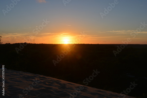 sunset on the dunes