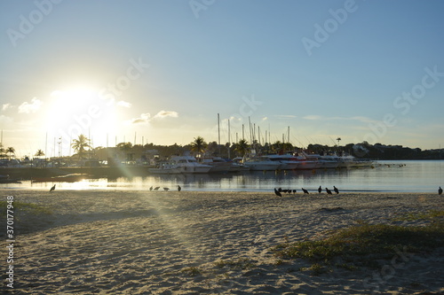 sunrise over the beach