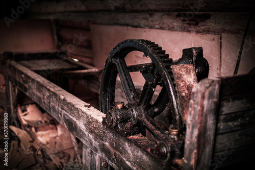old rusty old rusty machine