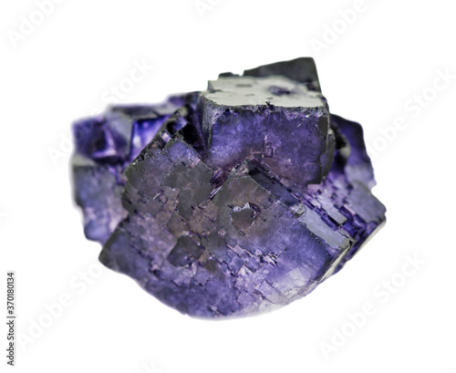 Purple flourite crystals