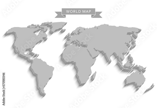 Fototapeta Naklejka Na Ścianę i Meble -  3d world map