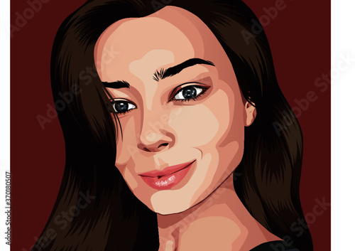 portrait of a woman. Beautiful woman. Art of a woman	