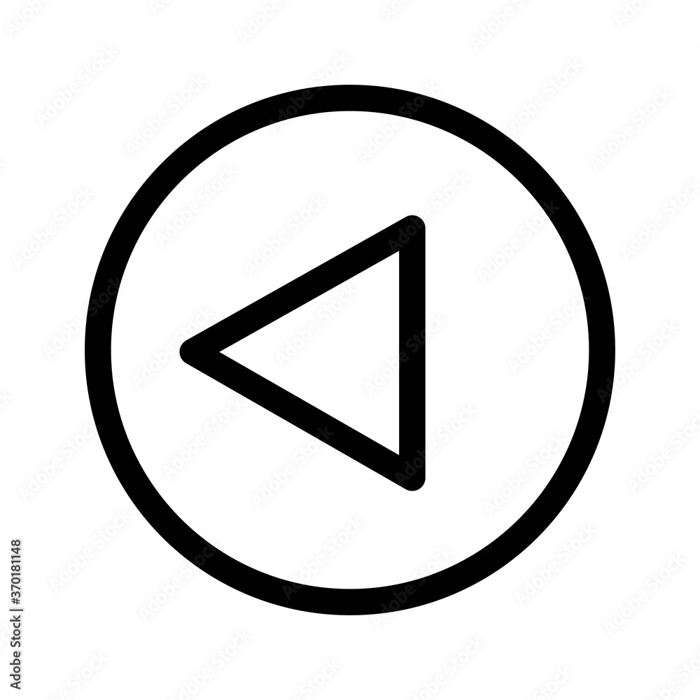 Back or undo arrow icon - vector illustration. Left arrow sign. Back or undo arrow icon - vector illustration. Left arrow sign.