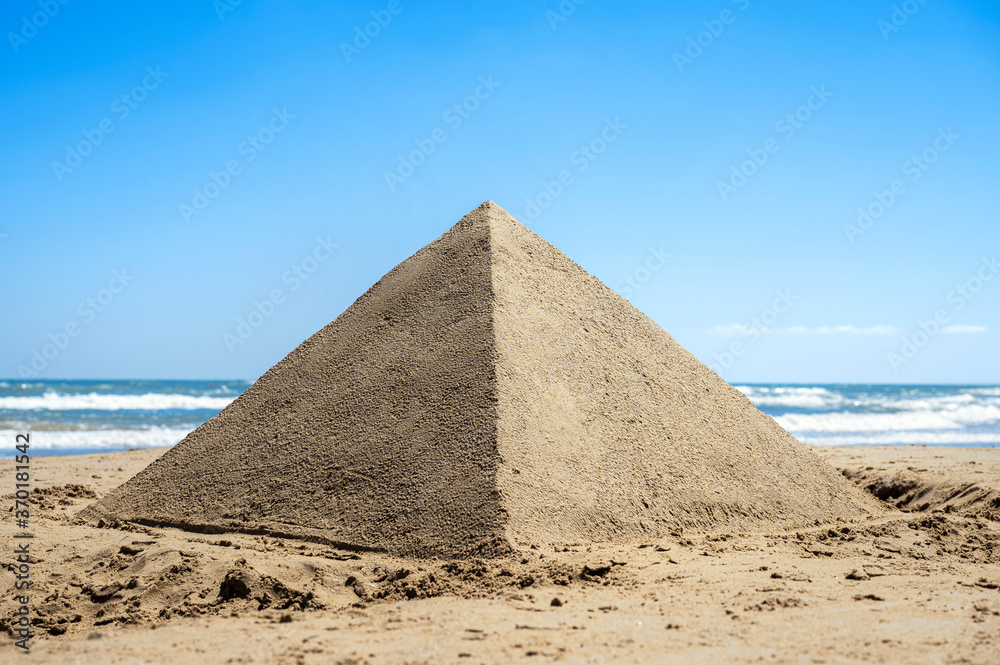 Sand pyramid of giza