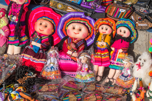 Handmade traditional dolls in Arequipa, Peru