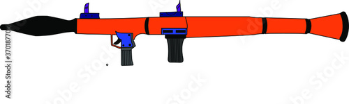 Rocket Propelled Grenade. Vector illustration