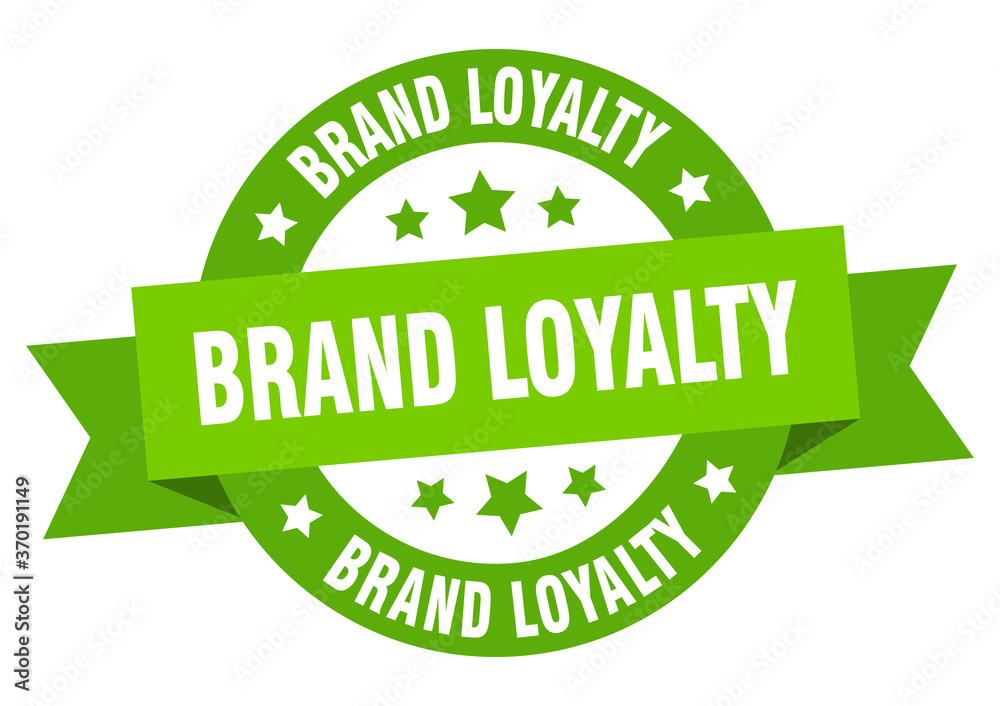 brand loyalty round ribbon isolated label. brand loyalty sign brand loyalty round ribbon isolated label. brand loyalty sign