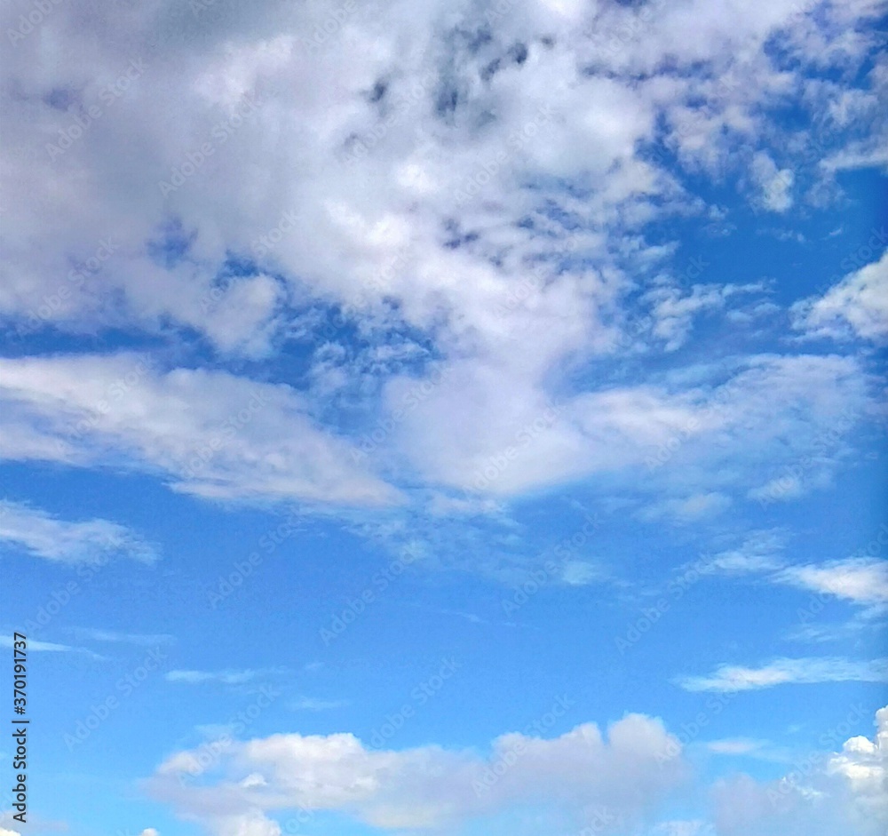 blue sky with clouds