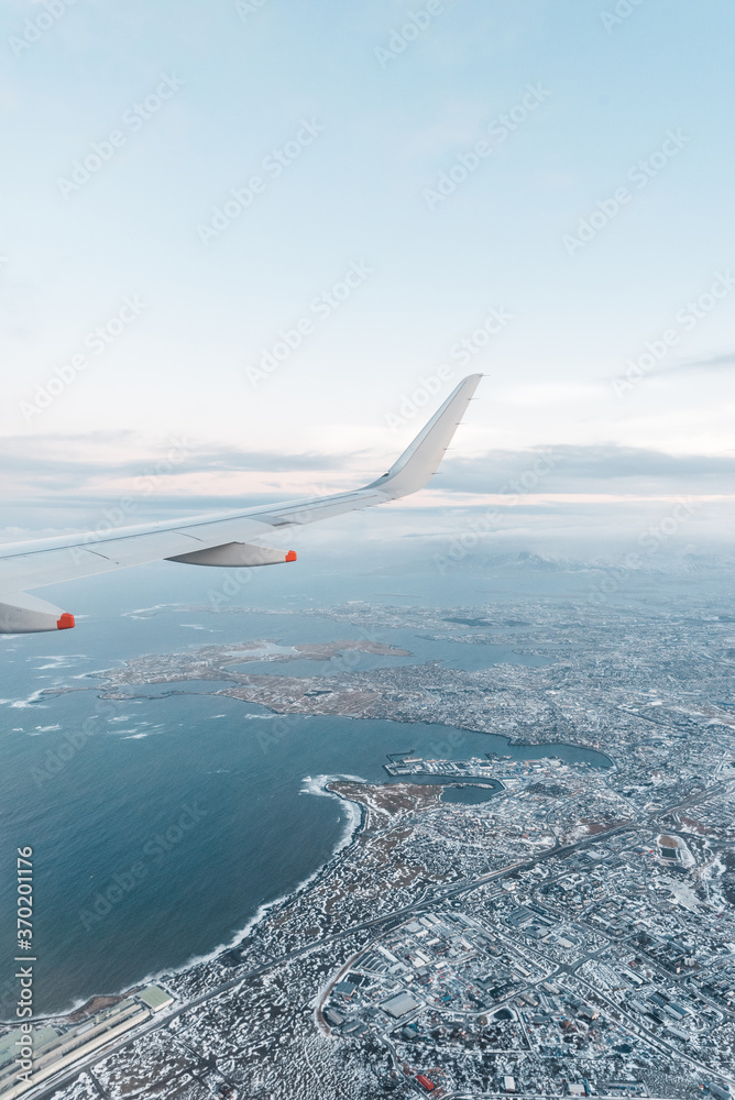 view from airplane window