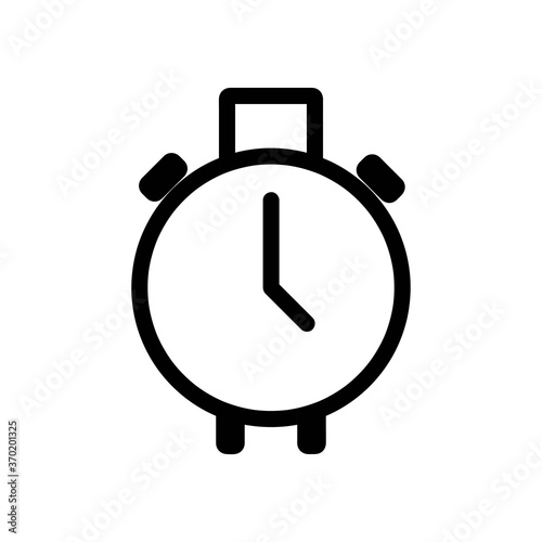 alarm clock on white background