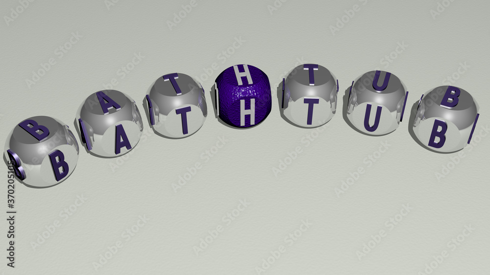 crosswords of bathtub arranged by cubic letters on a mirror floor, concept meaning and presentation. bathroom and illustration crosswords of bathtub arranged by cubic letters on a mirror floor, concept meaning and presentation. bathroom and illustration