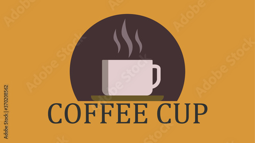 cup of coffee  in a simple style