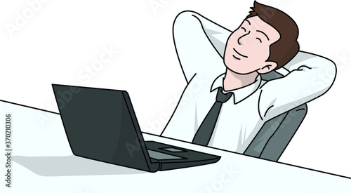 businessman happy