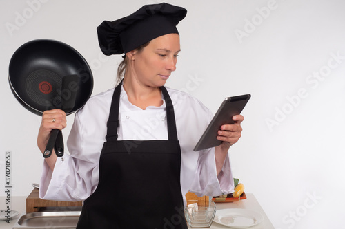 A woman searches for a cook...