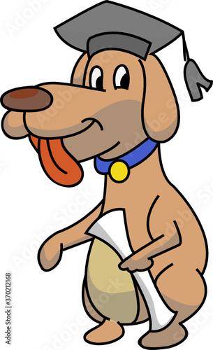 dog with a bone