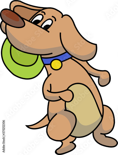 dog with bone
