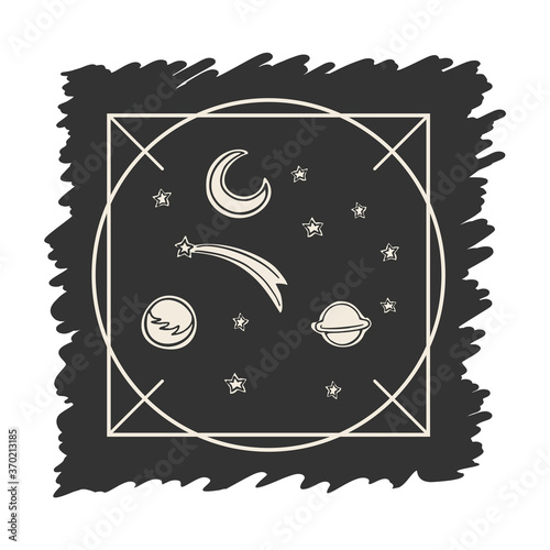 Creative design of astrology illustration