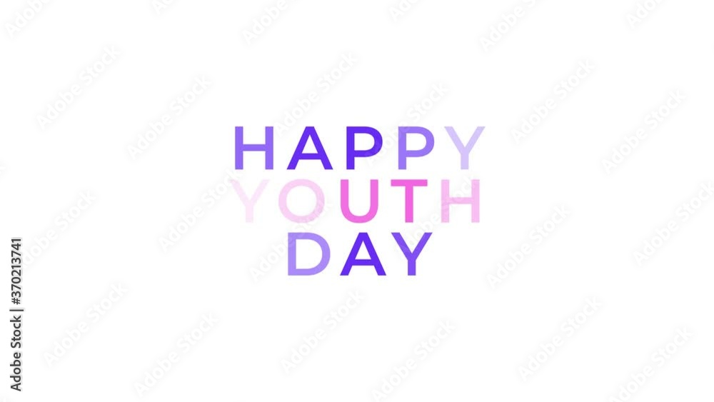 Motion design for celebrating international youth day Motion design for celebrating international youth day
