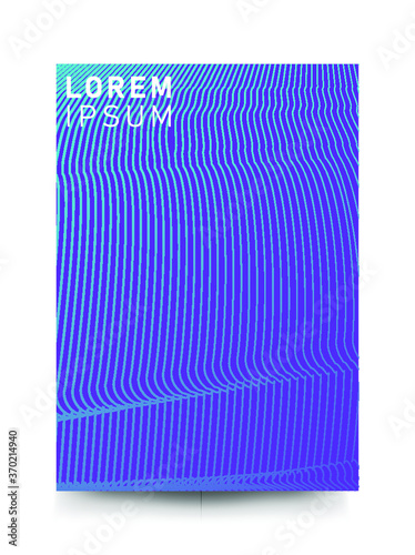 Vector modern trend color gradient cool minimal pattern background and cover design. Background pattern Background texture, abstract geometric wave line . 