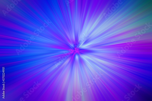 An abstract cool tone motion blur burst background image.