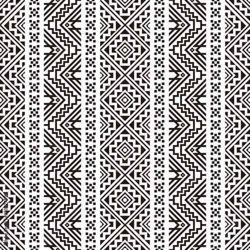 Seamless ethnic pattern texture background design vector