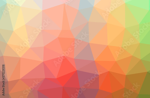 Illustration of abstract Orange  Yellow horizontal low poly background. Beautiful polygon design pattern.
