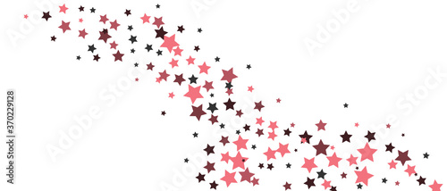 Shooting stars confetti. Multi-colored stars. Holiday background. Abstract texture on a white background. Design element. Vector illustration, EPS 10