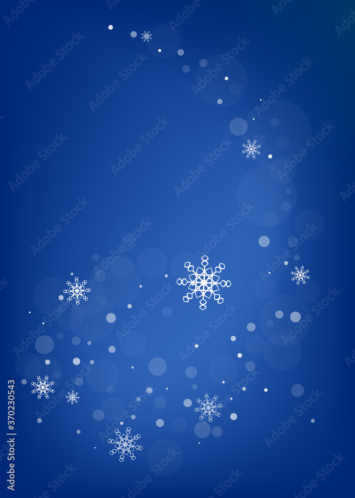Snowflakes. Snow, snowfall. Falling scattered white snowflakes on a gradient background. Vector Snowflakes. Snow, snowfall. Falling scattered white snowflakes on a gradient background. Vector