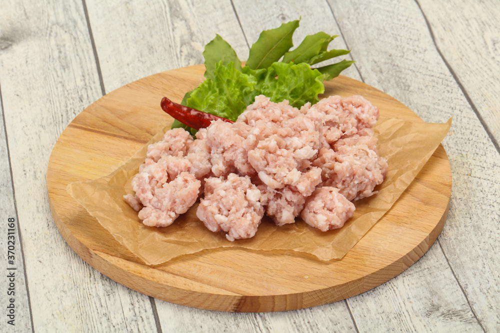 Homemade pork minced meat for cooking Homemade pork minced meat for cooking